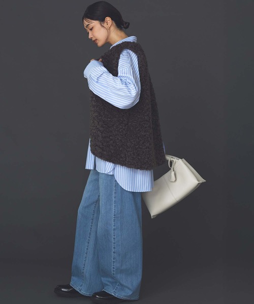 Gready Brilliant ＬＵカーリーファーミドルベスト Gready Brilliant【竹下 玲奈select item】LUカーリーファー