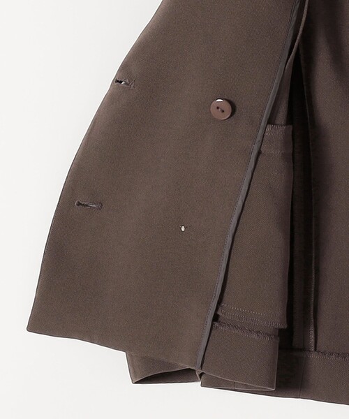 quaranciel:〈手洗い可能〉メッシュ ダブルブレスト テーラード