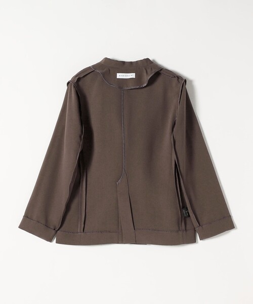 quaranciel:〈手洗い可能〉メッシュ ダブルブレスト テーラード