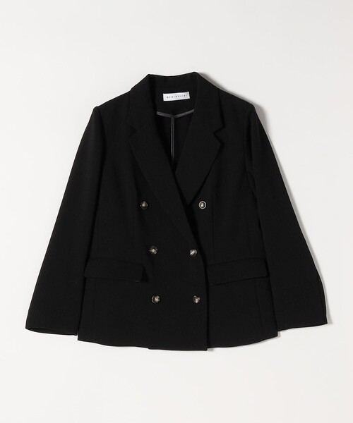 quaranciel:〈手洗い可能〉メッシュ ダブルブレスト テーラード