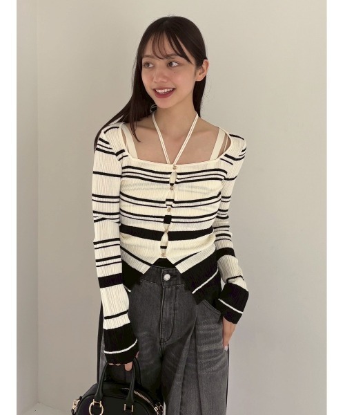 セール】リブカーデ&キャミアンサンブル（アンサンブル）｜FRAY I.D