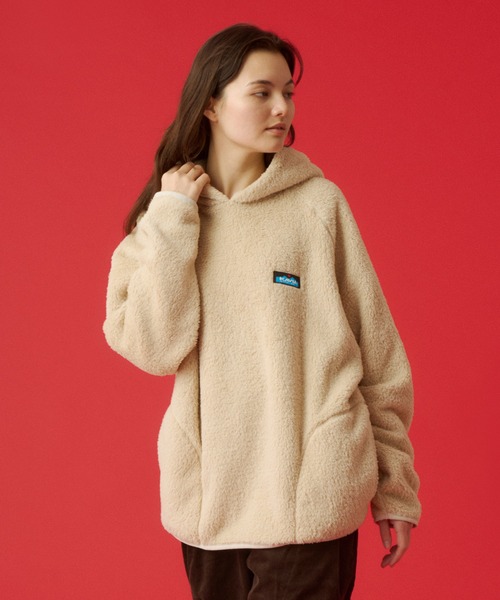 KAVU（カブー）の「KAVU/カブー Shaggy Parka/シャギークルーパーカー（パーカー・メンズ・ネイビー/ナチュラル/ブラック/オリーブ・MEDIUM/LARGE）」の2枚目の写真