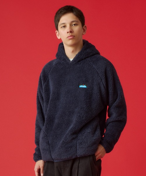 KAVU（カブー）の「KAVU/カブー Shaggy Parka/シャギークルーパーカー（パーカー・メンズ・ネイビー/ナチュラル/ブラック/オリーブ・MEDIUM/LARGE）」の4枚目の写真