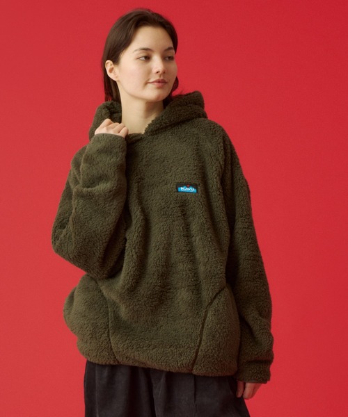 KAVU（カブー）の「KAVU/カブー Shaggy Parka/シャギークルーパーカー（パーカー・メンズ・ネイビー/ナチュラル/ブラック/オリーブ・MEDIUM/LARGE）」の3枚目の写真