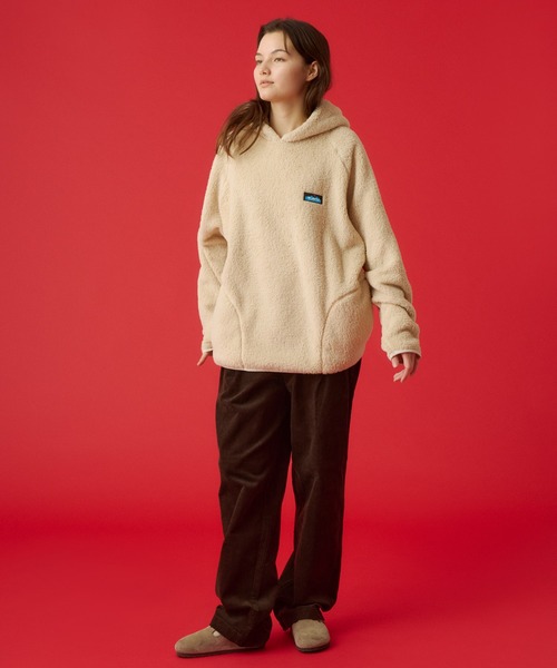 KAVU（カブー）の「KAVU/カブー Shaggy Parka/シャギークルーパーカー（パーカー・メンズ・ネイビー/ナチュラル/ブラック/オリーブ・MEDIUM/LARGE）」の17枚目の写真