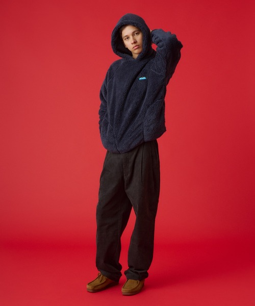 KAVU（カブー）の「KAVU/カブー Shaggy Parka/シャギークルーパーカー（パーカー・メンズ・ネイビー/ナチュラル/ブラック/オリーブ・MEDIUM/LARGE）」の13枚目の写真