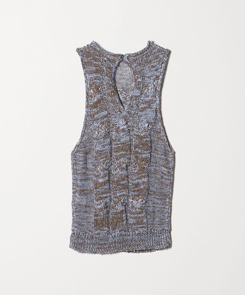 AEWEN MATOPH（イウエン マトフ）の「＜AEWEN MATOPH＞ミックスヤーンケーブルノースリーブニット ‐ ウォッシャブル ‐（ベスト・レディース・ブラック/ブラウン系・FREE）」の22枚目の写真