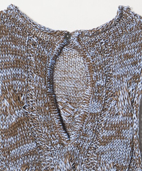 AEWEN MATOPH（イウエン マトフ）の「＜AEWEN MATOPH＞ミックスヤーンケーブルノースリーブニット ‐ ウォッシャブル ‐（ベスト・レディース・ブラック/ブラウン系・FREE）」の15枚目の写真