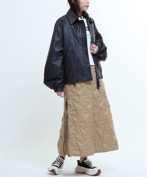 VINTAGE-LIKE SHEEP LEATHER ZIP BLOUSON（ライダースジャケット