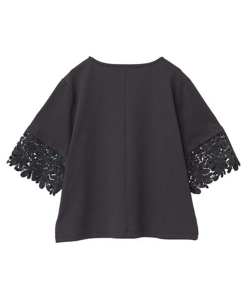 MELROSE claire（メルローズ クレール）の「【ケミカルレース切替スリーブプルオーバー】（Tシャツ/カットソー・レディース・オフホワイト/ブラック・FREE）」の20枚目の写真