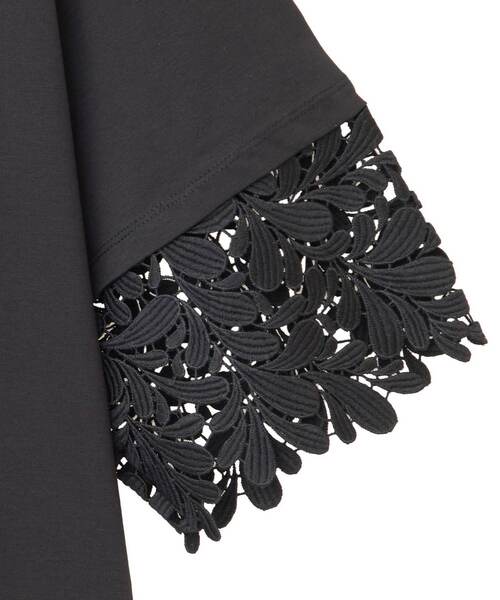 MELROSE claire（メルローズ クレール）の「【ケミカルレース切替スリーブプルオーバー】（Tシャツ/カットソー・レディース・オフホワイト/ブラック・FREE）」の22枚目の写真