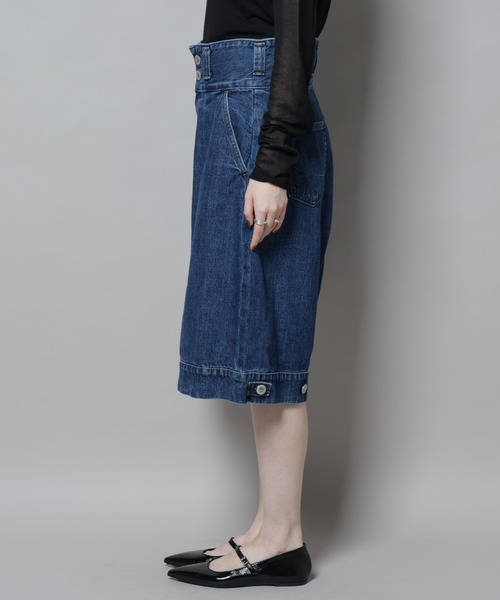 SOMETHING(サムシング)の「SOMETHING/TLEB HALF PANTS(デニムパンツ・レディース・ブルー・M)」の10枚目の写真