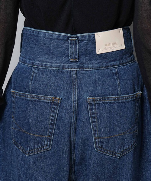 SOMETHING(サムシング)の「SOMETHING/TLEB HALF PANTS(デニムパンツ・レディース・ブルー・M)」の12枚目の写真