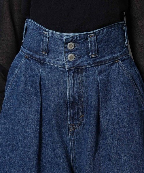 SOMETHING(サムシング)の「SOMETHING/TLEB HALF PANTS(デニムパンツ・レディース・ブルー・M)」の14枚目の写真