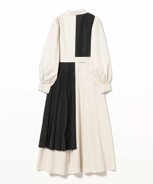 CAROLINA GLASER（カロリナ グレイサー）の「異素材 配色シャツ ワンピース（ワンピース・レディース・ホワイト系その他5/ラベンダー・ONE SIZE）」の3枚目の写真