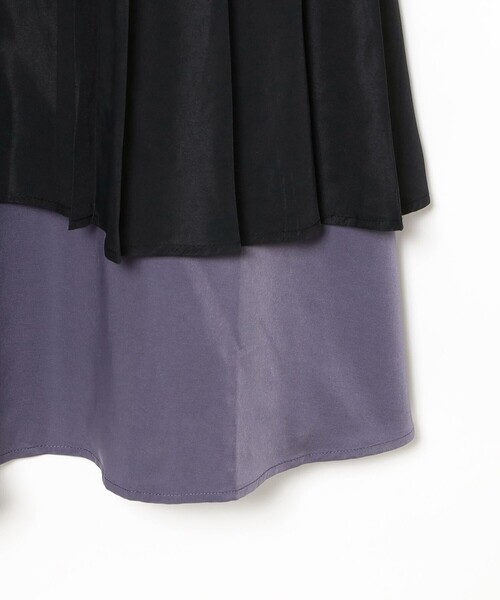 CAROLINA GLASER（カロリナ グレイサー）の「異素材 配色シャツ ワンピース（ワンピース・レディース・ホワイト系その他5/ラベンダー・ONE SIZE）」の9枚目の写真