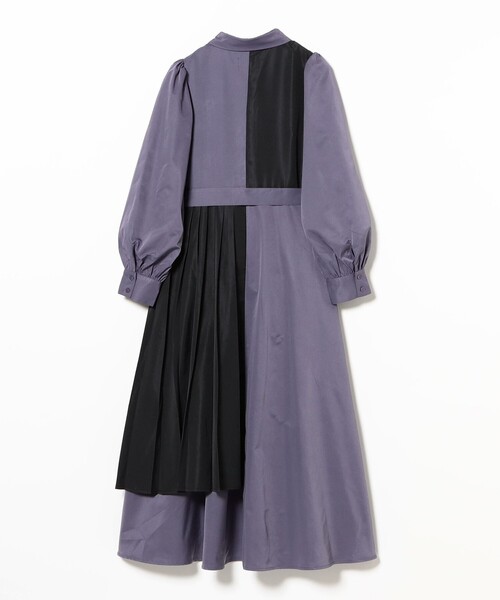 CAROLINA GLASER（カロリナ グレイサー）の「異素材 配色シャツ ワンピース（ワンピース・レディース・ホワイト系その他5/ラベンダー・ONE SIZE）」の10枚目の写真