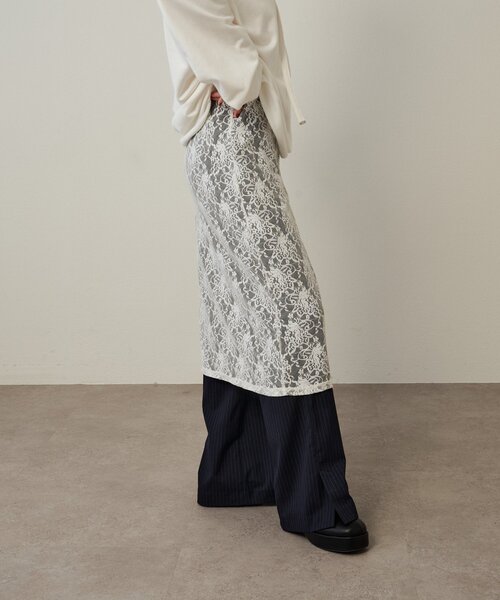 ストレッチレーススカート（スカート）｜Omekashi（オメカシ）の
