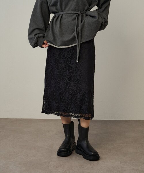 ストレッチレーススカート（スカート）｜Omekashi（オメカシ）の