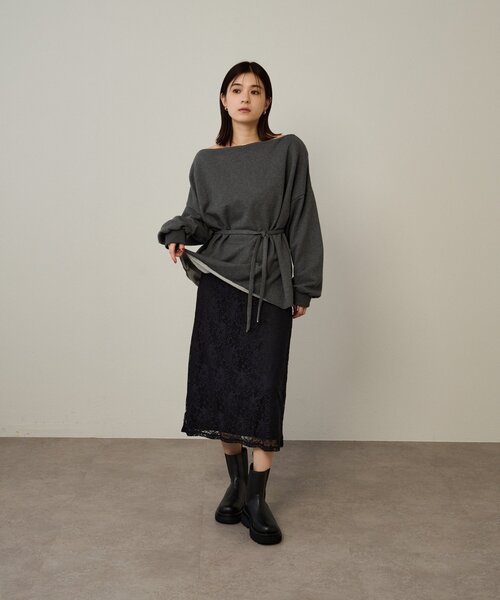 ストレッチレーススカート（スカート）｜Omekashi（オメカシ）の