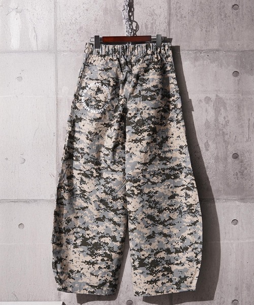 MEMORY】総柄 バレルレッグパンツ / All-over pattern barrel leg