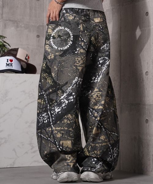#MEMORY(メモリー)の「【MEMORY】総柄 バレルレッグパンツ / All-over pattern barrel leg pants(その他パンツ・メンズ・ブラウン系カモフラージュ/グリーン系カモフラージュ/レオパード/リアルツリーカモ/その他1/その他2・L/M)」の6枚目の写真