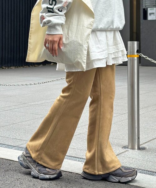 PIPI監修】フェイクスエードフレアパンツ（その他パンツ）｜CPCM