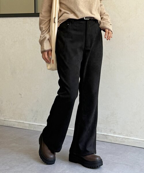 PIPI監修】フェイクスエードフレアパンツ（その他パンツ）｜CPCM