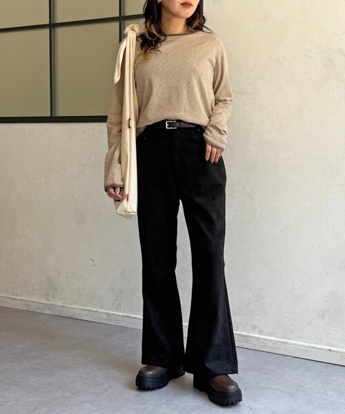 PIPI監修】フェイクスエードフレアパンツ（その他パンツ）｜CPCM