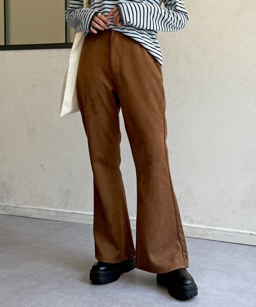 PIPI監修】フェイクスエードフレアパンツ（その他パンツ）｜CPCM