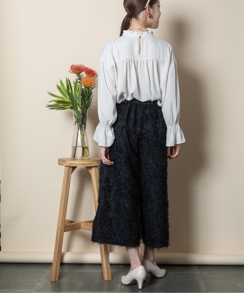 anni plus(アニープラス)の「ヘアリージャガードパンツ【SET可】(その他パンツ・レディース・ネイビー/ブラック・MEDIUM)」の21枚目の写真