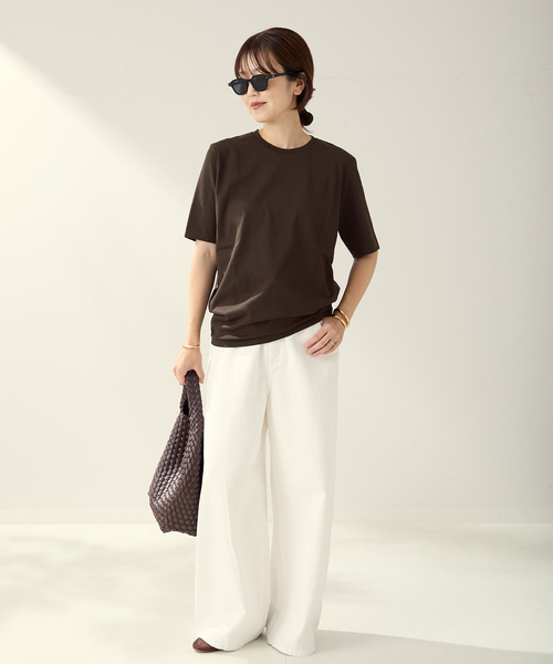 完売新作！新品【プラージュ】ホワイト Tシャツ フリーサイズ 完売新作！新品【プラージュ】ホワイト Tシャツ フリーサイズ