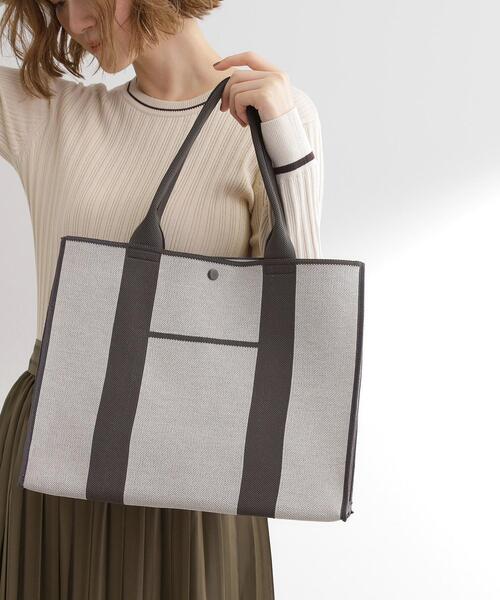 grove(グローブ)の「アソートニットA4トート(トートバッグ・レディース・ブラック/グレー/グリーン系その他3・00)」の1枚目の写真