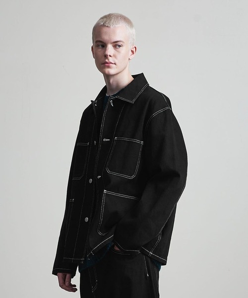 セール】【マルチサイズ】11.5オンス デニム カバーオール ジャケット