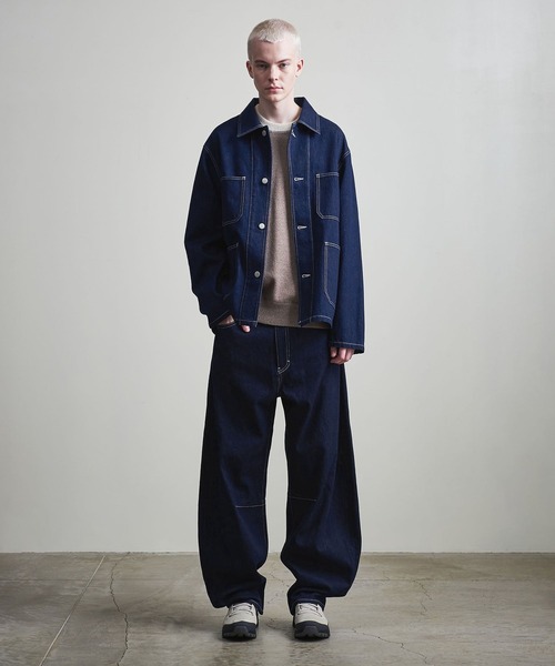 セール】【マルチサイズ】11.5オンス デニム カバーオール ジャケット