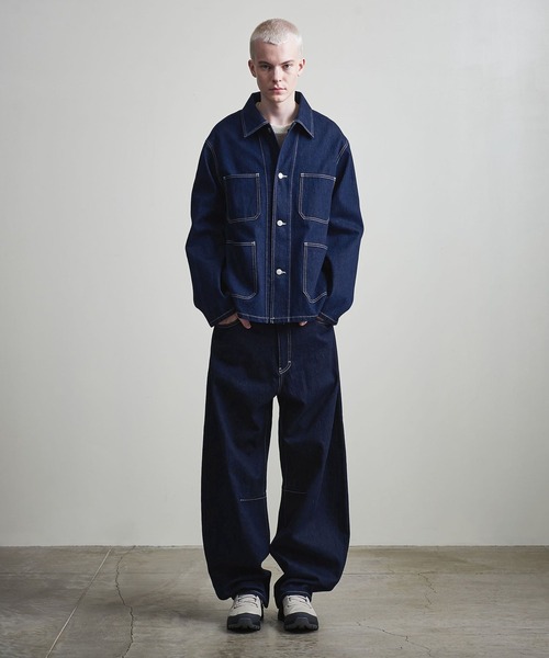 セール】【マルチサイズ】11.5オンス デニム カバーオール ジャケット