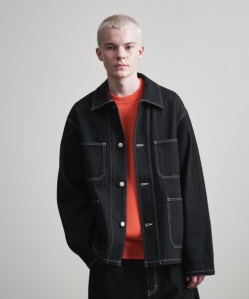 セール】【マルチサイズ】11.5オンス デニム カバーオール ジャケット