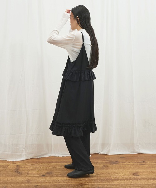 fig London(フィグロンドン)の「_CottonCupra twill mini dress(ワンピース・レディース・ブラック/ドット・FREE)」の20枚目の写真