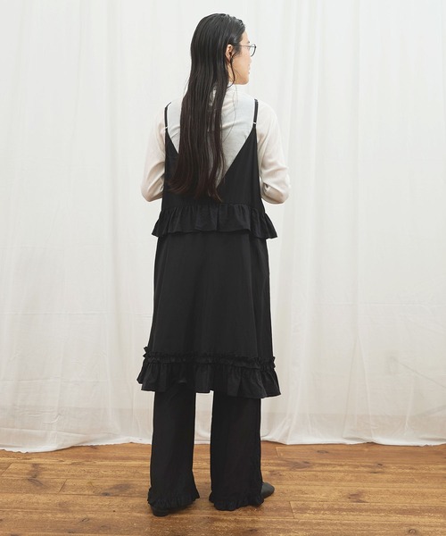 fig London(フィグロンドン)の「_CottonCupra twill mini dress(ワンピース・レディース・ブラック/ドット・FREE)」の22枚目の写真