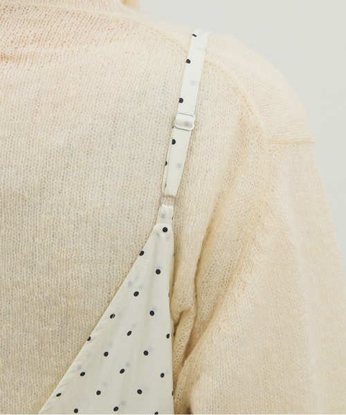 fig London(フィグロンドン)の「_CottonCupra twill mini dress(ワンピース・レディース・ブラック/ドット・FREE)」の8枚目の写真