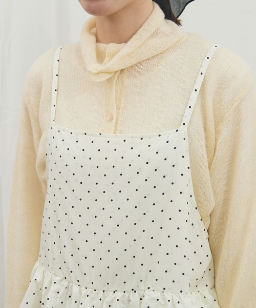 fig London(フィグロンドン)の「_CottonCupra twill mini dress(ワンピース・レディース・ブラック/ドット・FREE)」の12枚目の写真