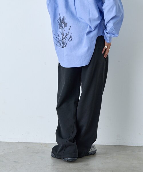 WHIMSIC(ウィムジック)の「【UNISEX/2サイズ展開】ウエストレイヤードスウェットパンツ(その他パンツ・レディース・グレー/ブラック・1/2)」の5枚目の写真