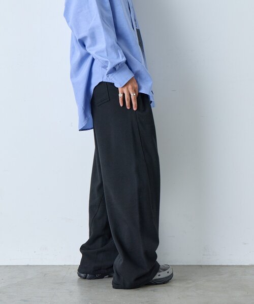 WHIMSIC(ウィムジック)の「【UNISEX/2サイズ展開】ウエストレイヤードスウェットパンツ(その他パンツ・レディース・グレー/ブラック・1/2)」の6枚目の写真