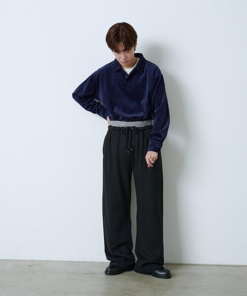WHIMSIC(ウィムジック)の「【UNISEX/2サイズ展開】ウエストレイヤードスウェットパンツ(その他パンツ・レディース・グレー/ブラック・1/2)」の15枚目の写真