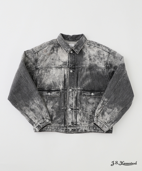 J.S.Homestead / ブラック スプラッシュ エイジング デニム ジャケット