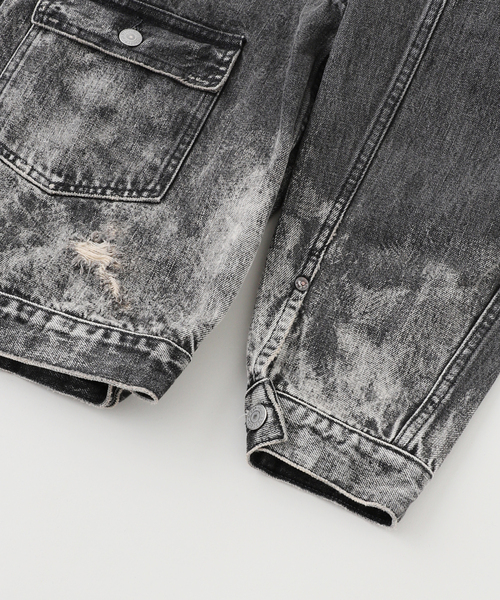 J.S.Homestead / ブラック スプラッシュ エイジング デニム ジャケット