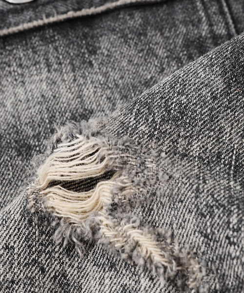 J.S.Homestead / ブラック スプラッシュ エイジング デニム ジャケット