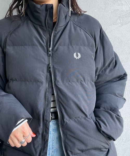 フレッドペリー　FRED PERRY ナイロンジャケット　ワンポイント刺繍　古着 FRED PERRY（ナイロンジャケット）のフリマアイテム一覧