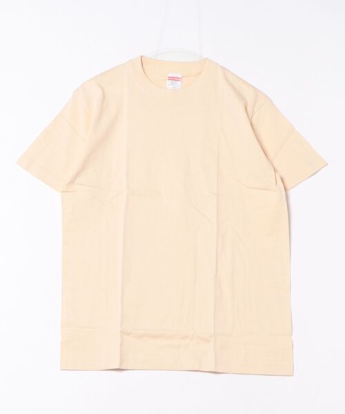 United Athle（ユナイテッドアスレ）の「【RS】【UNITED ATHLE 5.6オンス ハイクオリティー Tシャツ】（Tシャツ/カットソー・メンズ・ナチュラル/ホワイト/ベージュ系その他/ブラック・MEDIUM）」の3枚目の写真