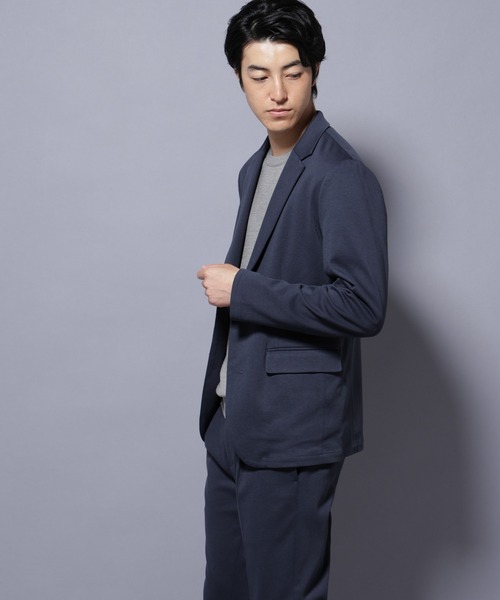 NANO universe（ナノユニバース）の「ストレッチカノコジャケット(セットアップ可)（テーラードジャケット・メンズ・ブラック/チャコール/ネイビー・S/M/L/XL）」の14枚目の写真